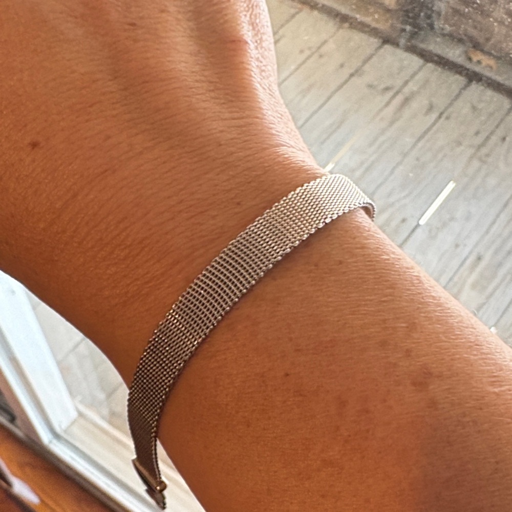 925 sterling silver mesh bracelet